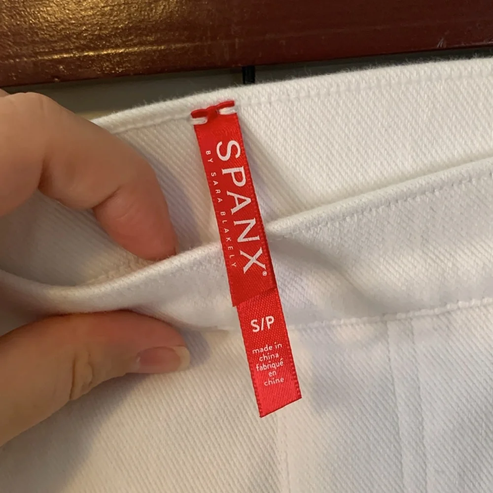 SPANX Jean-ish Ankle Leggings in White Size Small